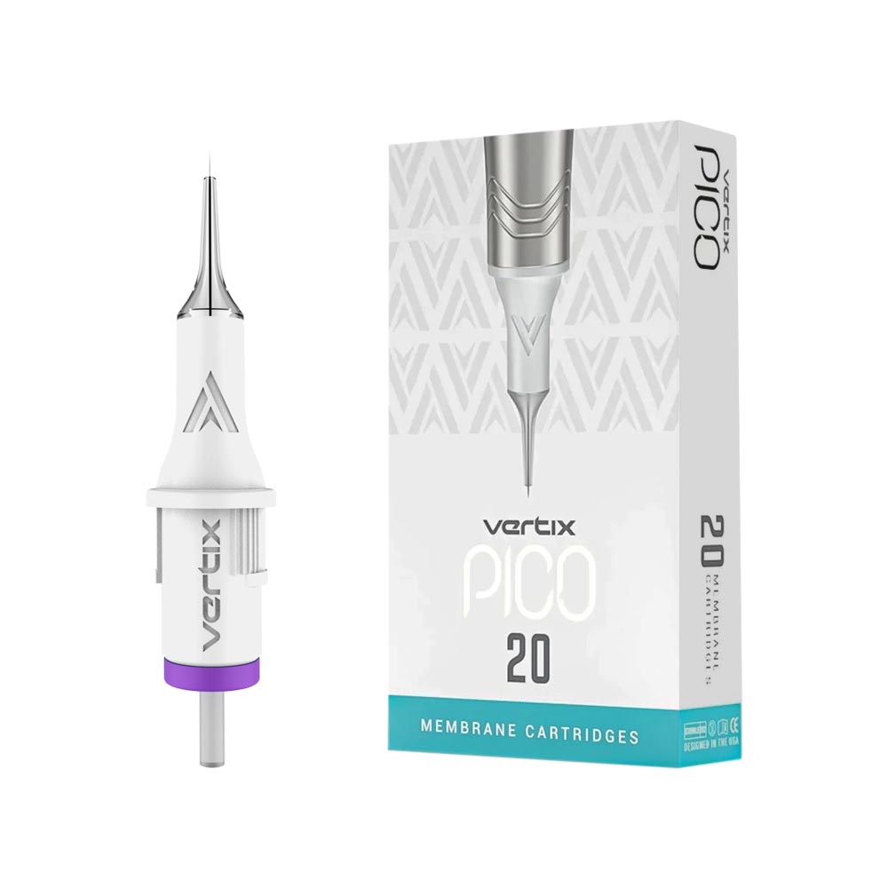 Vertix Pico PMU Membrane Cartridge Needles — Liners — Box of 20 - Ultimate Beauty