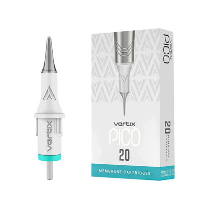 Vertix Pico PMU Membrane Cartridge Needles — Shaders — Box of 20