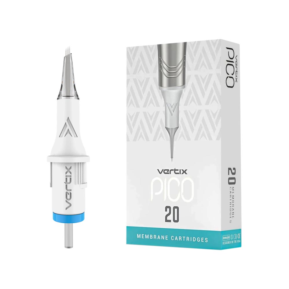 Vertix Pico PMU Membrane Cartridge Needles — Shaders — Box of 20