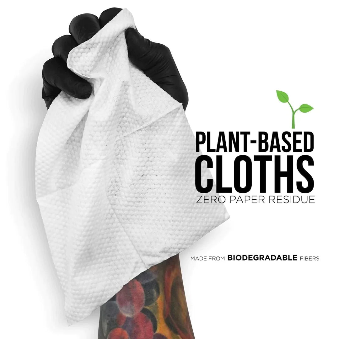 Wipe Outz Premium Dry White Tattoo Towels - Ultimate Beauty