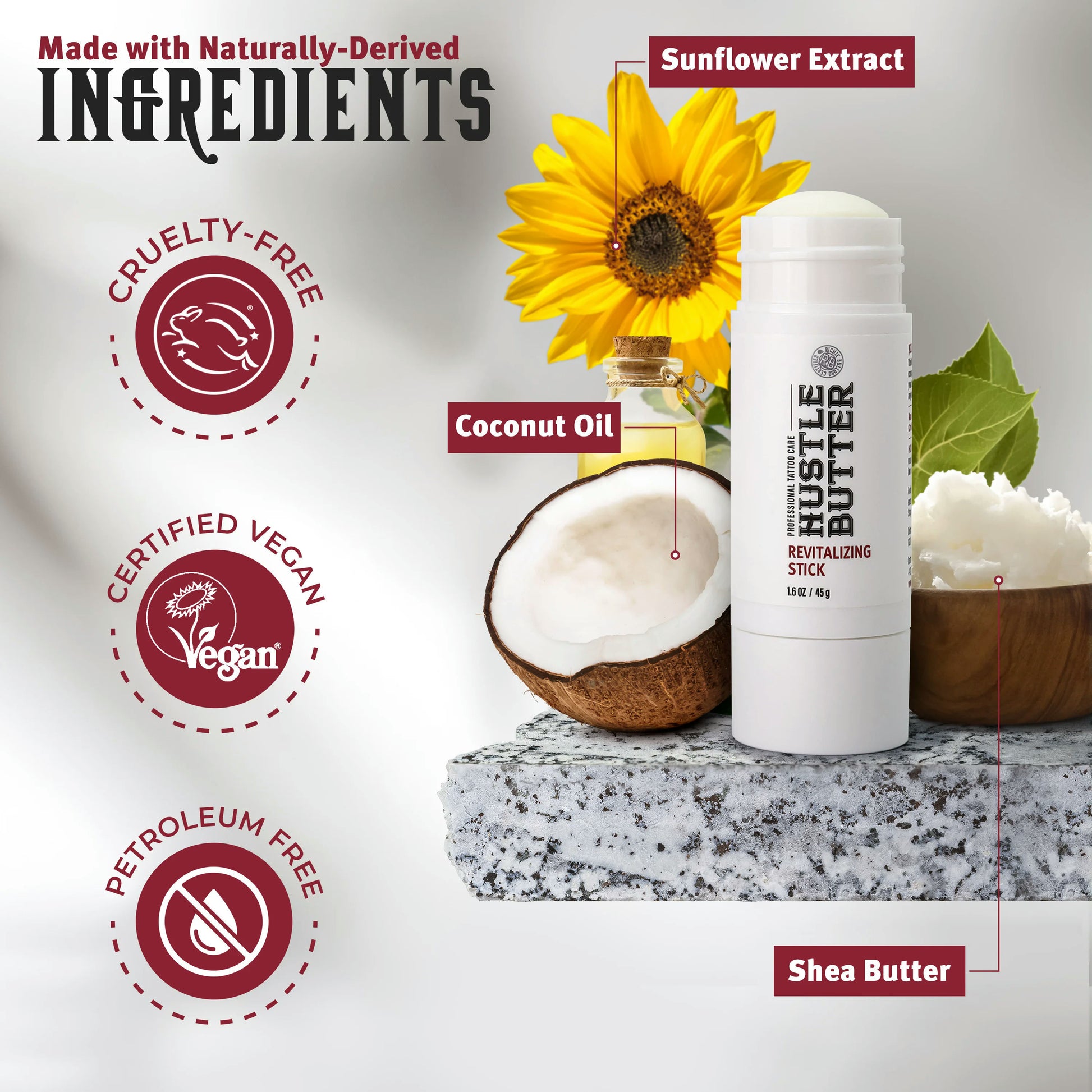 Hustle Butter Revitalizing Stick Ingredients