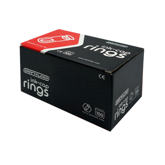 Ink Cap Rings 100pcs 50 Black/50 pink - Ultimate Beauty