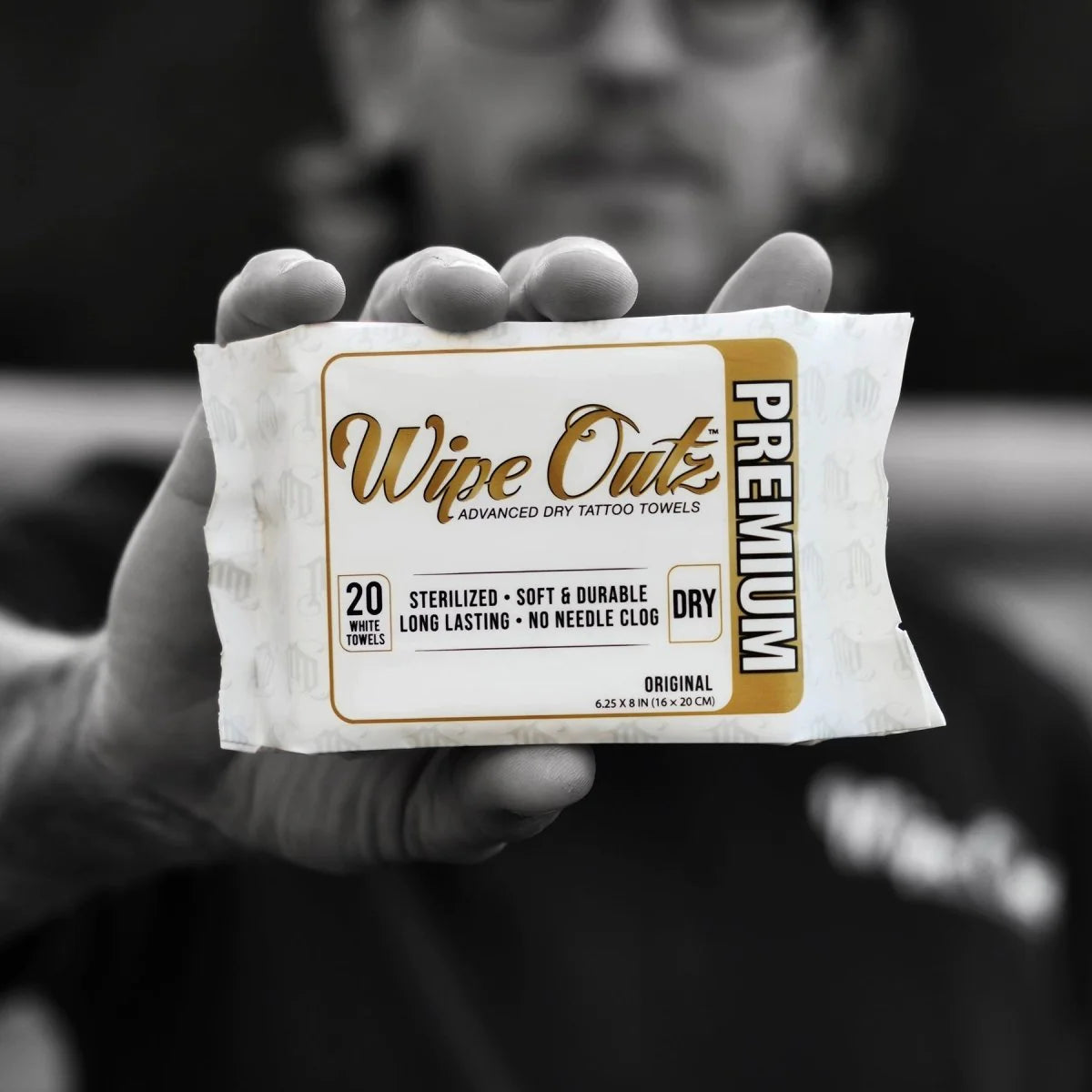Wipe Outz Premium Dry White Tattoo Towels - Ultimate Beauty