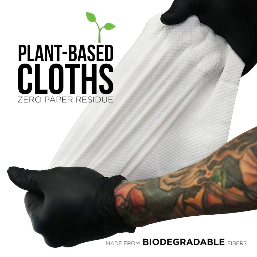 Wipe Outz Premium XL Dry White Tattoo Towels - Ultimate Beauty