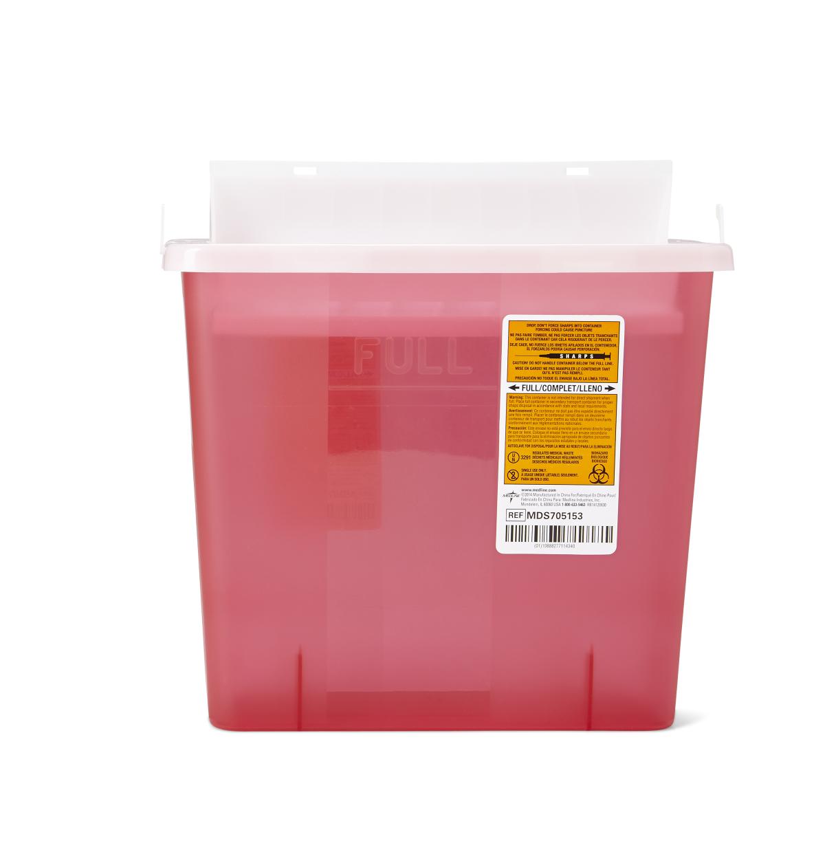 5 Quart Sharps Container for Locking Wall Cabinet - Ultimate Beauty