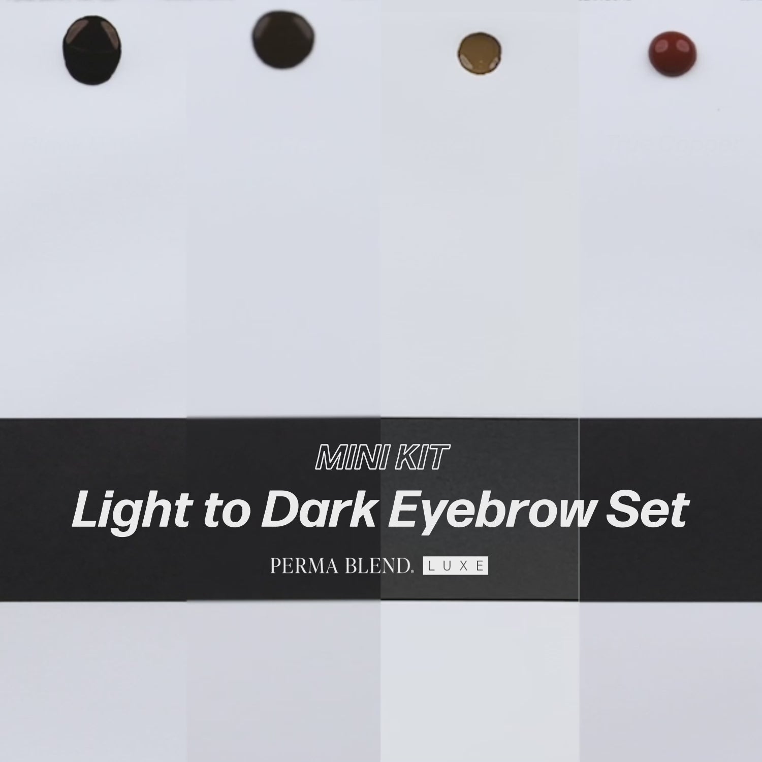 Video Light to Dark Brows Mini Set — Perma Blend Luxe — 4 1/2oz Bottles