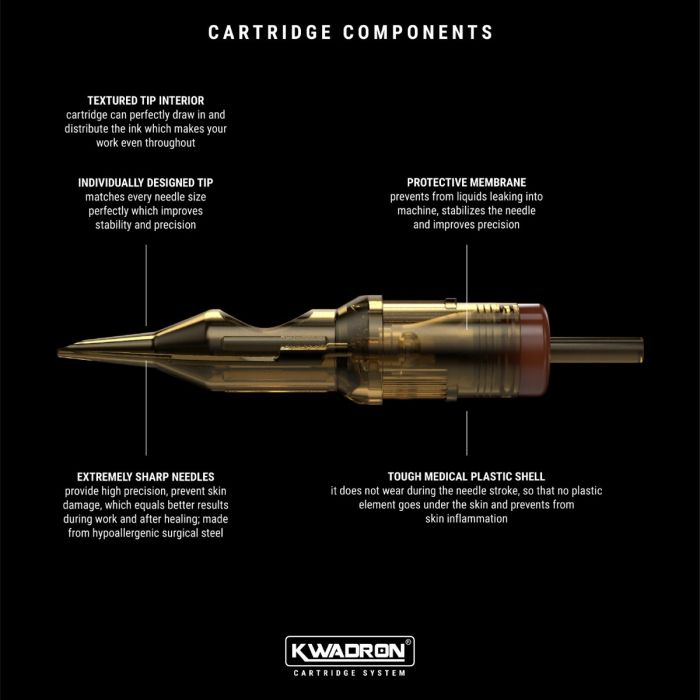 Kwadron Cartridge Tattoo Needles — Soft Edge Mag Shaders (20) - Ultimate Beauty