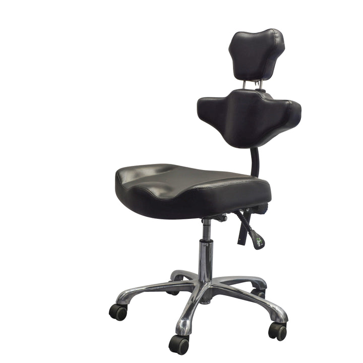 Fellowship Adjustable Tattoo Artist Chair 9973 (angled view)