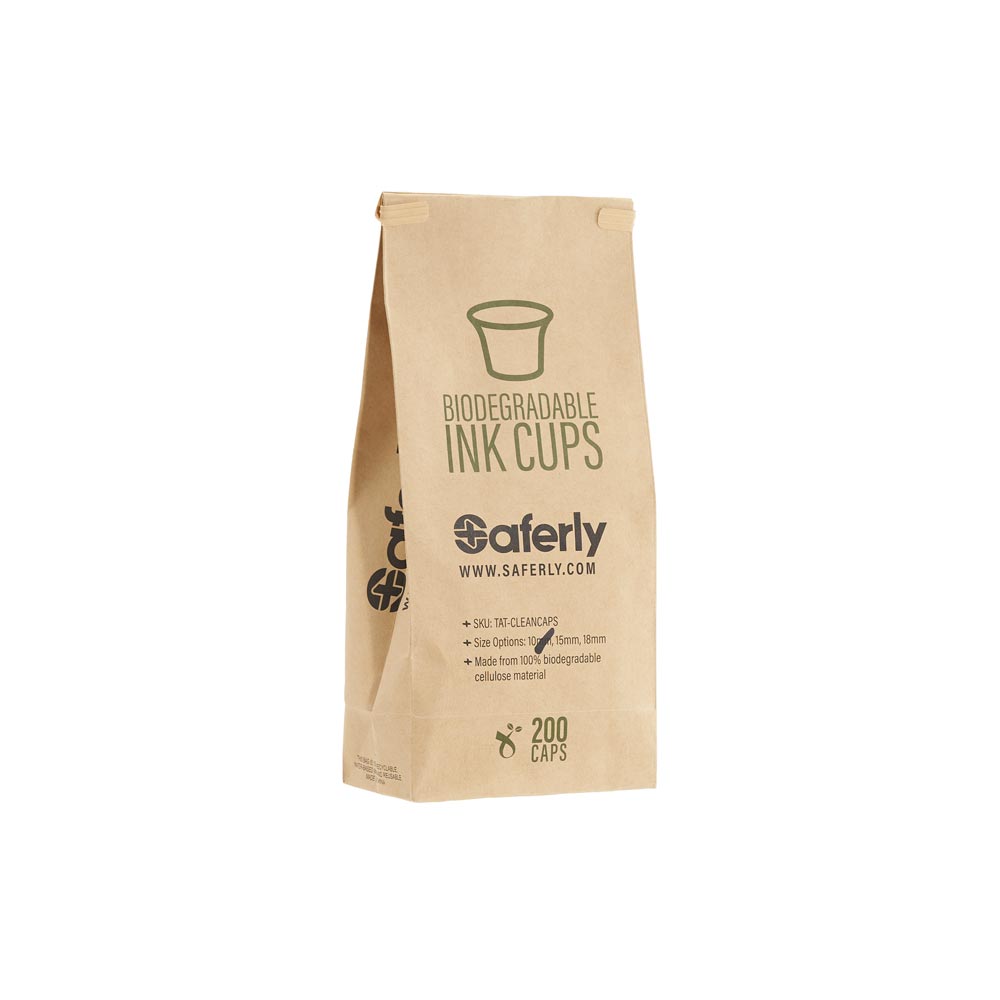 Biodegradable Pigment/ Ink Cups - Bag of 200 - Saferly Clean Caps