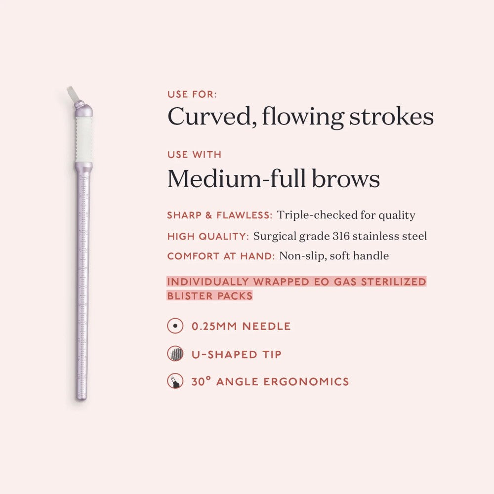 Tina Davies U Needle Microblade — Box of 10 - Ultimate Beauty