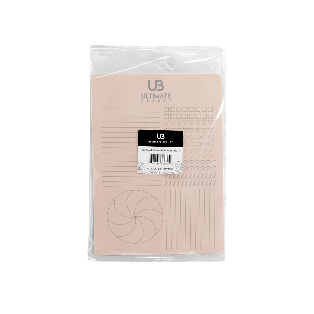 Ultimate Beauty Linework Silicone Practice Sheet — Price Per 1 - Ultimate Beauty