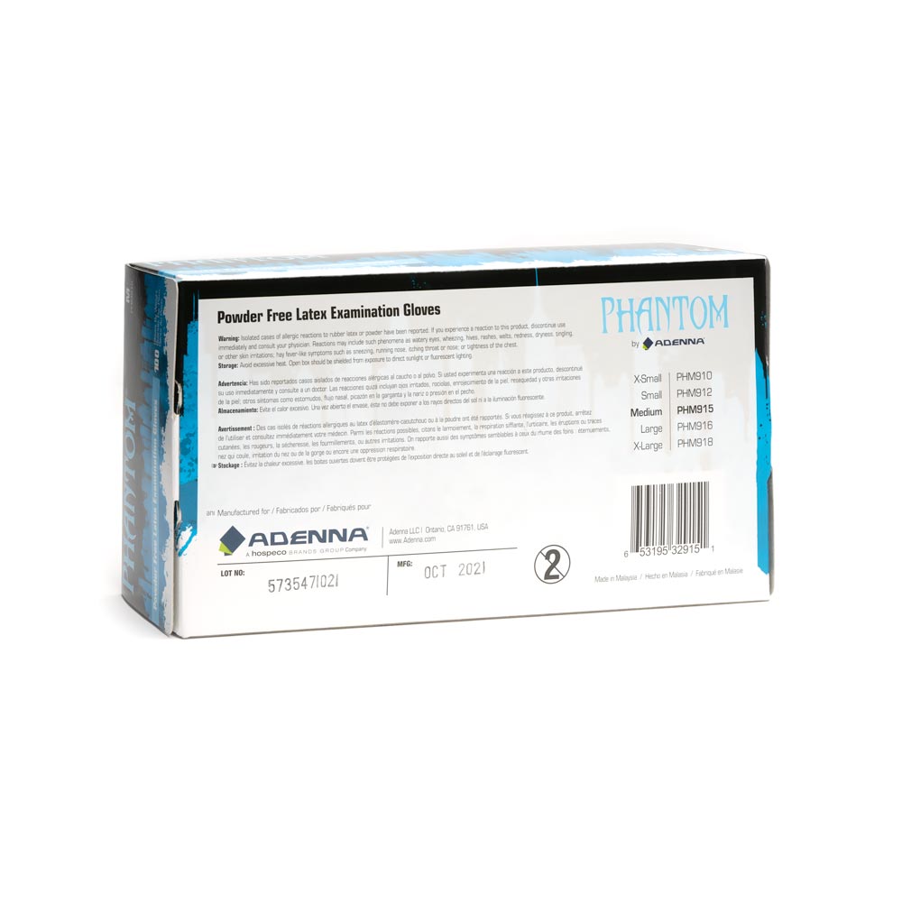 Black Phantom Medical Latex Gloves — Box of 100 - Ultimate Beauty