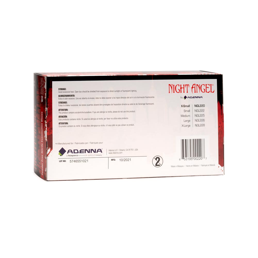Night Angel Black Disposable Nitrile Gloves — Price Per Box - Ultimate Beauty