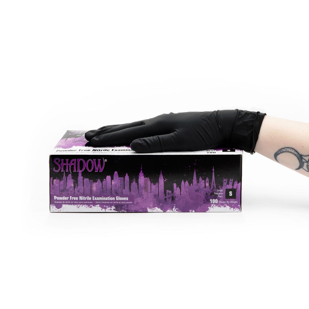 Shadow Black Disposable Nitrile Gloves — Price Per Box - Ultimate Beauty