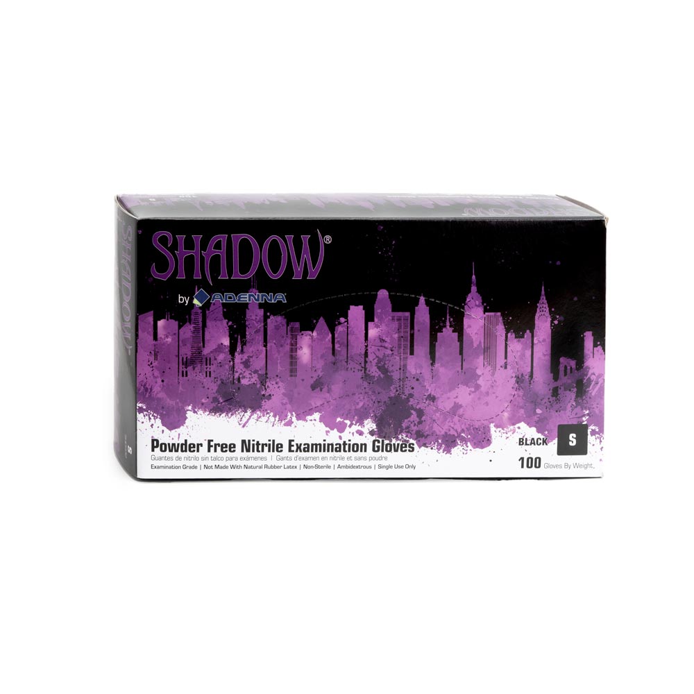 Shadow Black Disposable Nitrile Gloves — Price Per Box - Ultimate Beauty