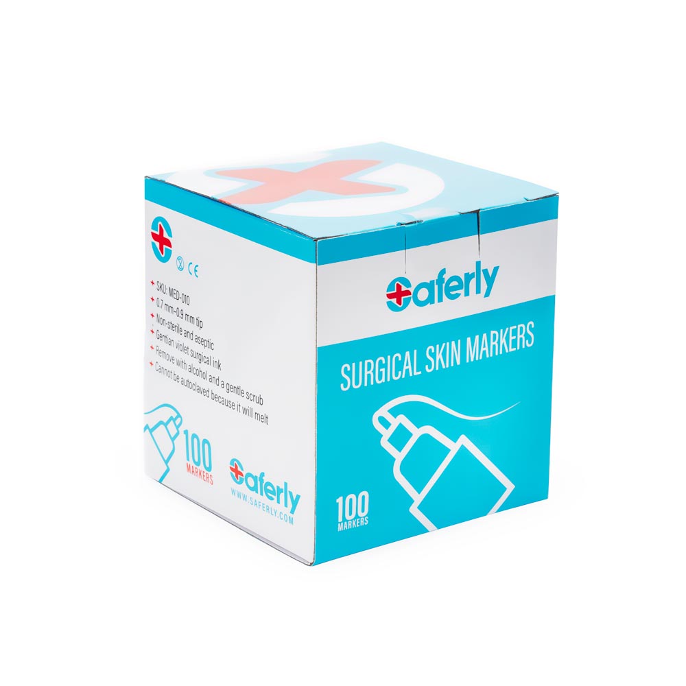 Saferly Ultra Fine Tip Surgical Skin Marker — Mini Max Marker — Price Per 1 or Case of 100 - Ultimate Beauty