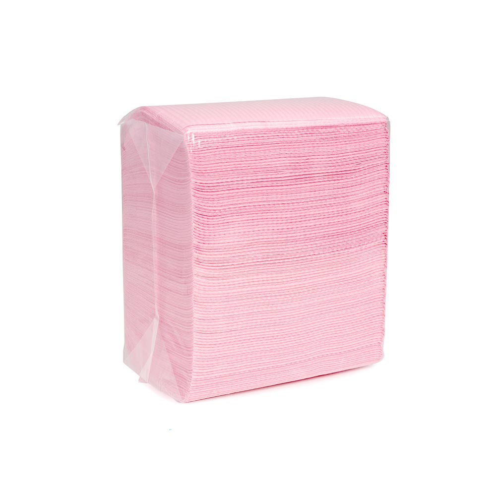Saferly Pink Dental Bibs — Box of 200 - Ultimate Beauty