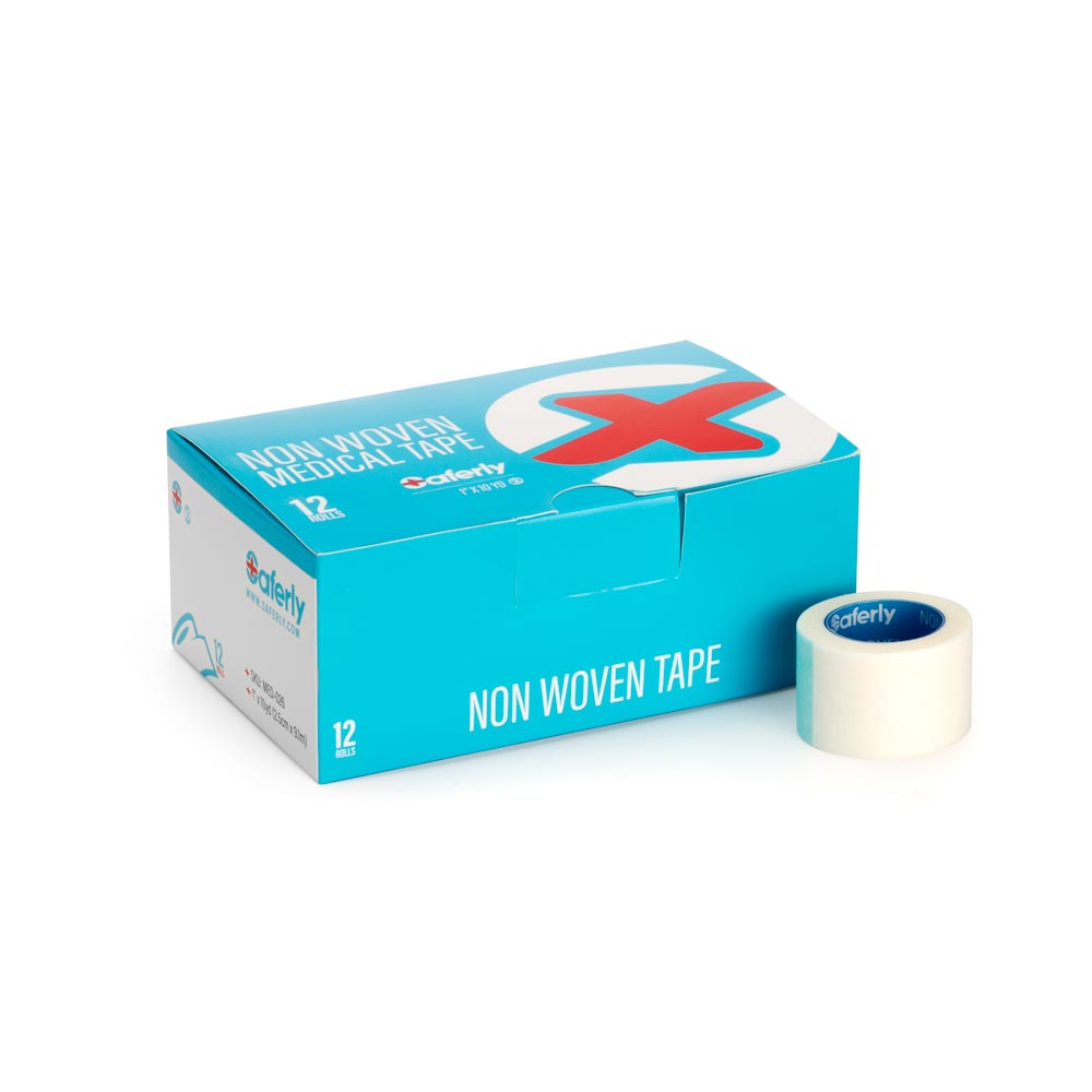 Saferly Non-Woven Paper Medical Cloth Tape — 1" - Ultimate Beauty