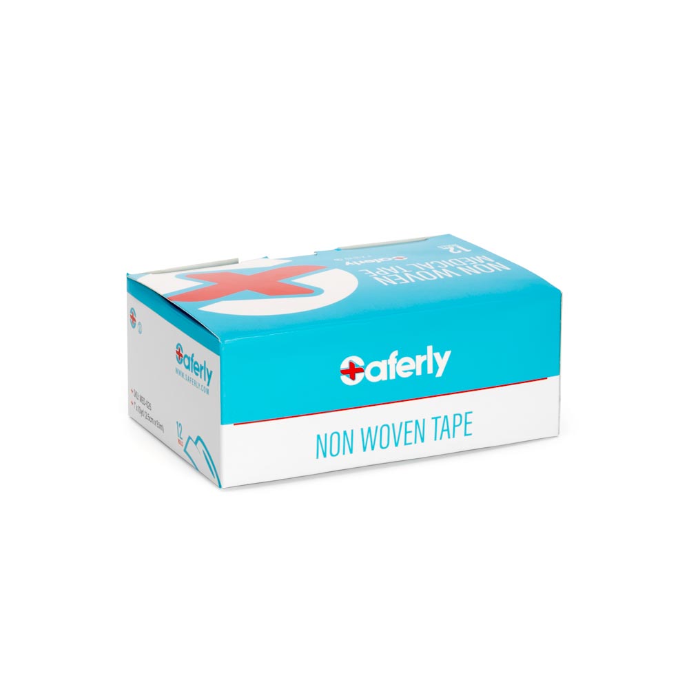 Saferly Non-Woven Paper Medical Cloth Tape — 1" - Ultimate Beauty