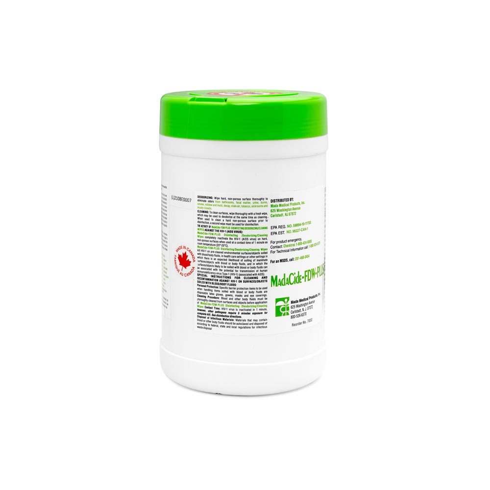 Tub of Madacide-FD Wipes — Medical Grade Infection Control
