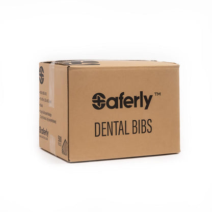 Saferly Medical Black Dental Bibs — 13” x 18” — Case of 500 - Ultimate Beauty