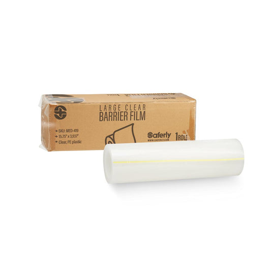Saferly Medical Clear Barrier Film — 15.75” x 3,937” — One Roll - Ultimate Beauty