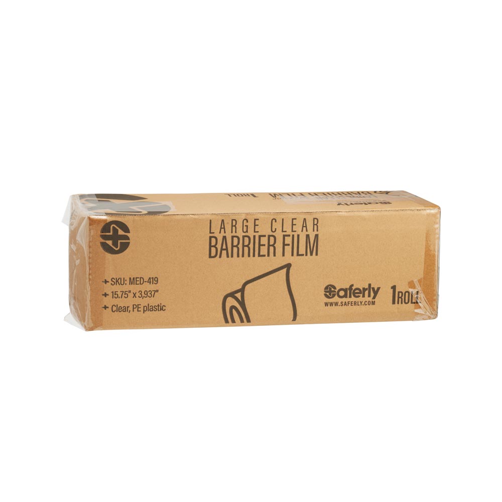 Saferly Medical Clear Barrier Film — 15.75” x 3,937” — One Roll - Ultimate Beauty
