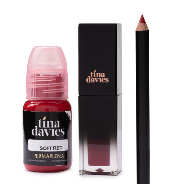 Tina Davies Lip Trio — Perma Blend — Soft Red