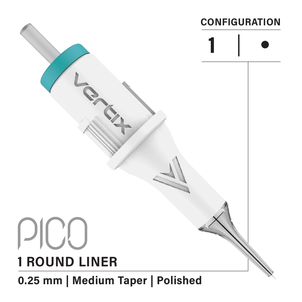 Vertix Pico PMU Membrane Cartridge Needles — Liners — Box of 20 - Ultimate Beauty