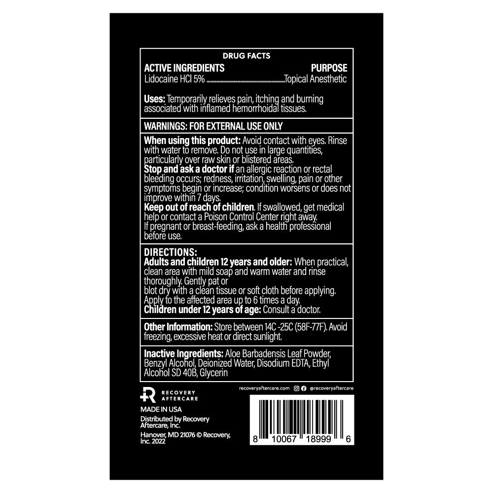 Recovery Numbing Spray — 4oz Bottle - Ultimate Beauty