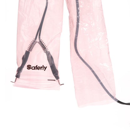 Saferly 32" Clip Cord Sleeves + Machine Bags — Pink — Box of 200 - Ultimate Beauty