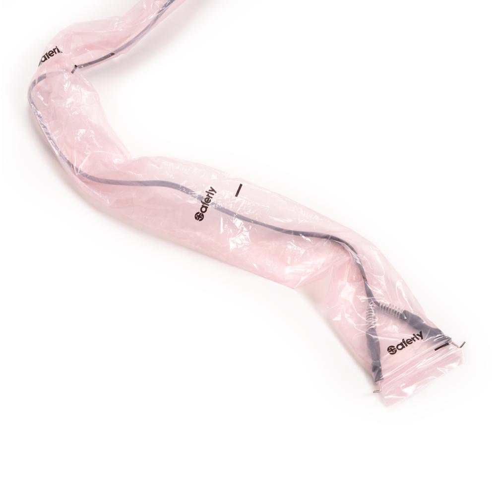 Saferly 32" Clip Cord Sleeves + Machine Bags — Pink — Box of 200 - Ultimate Beauty