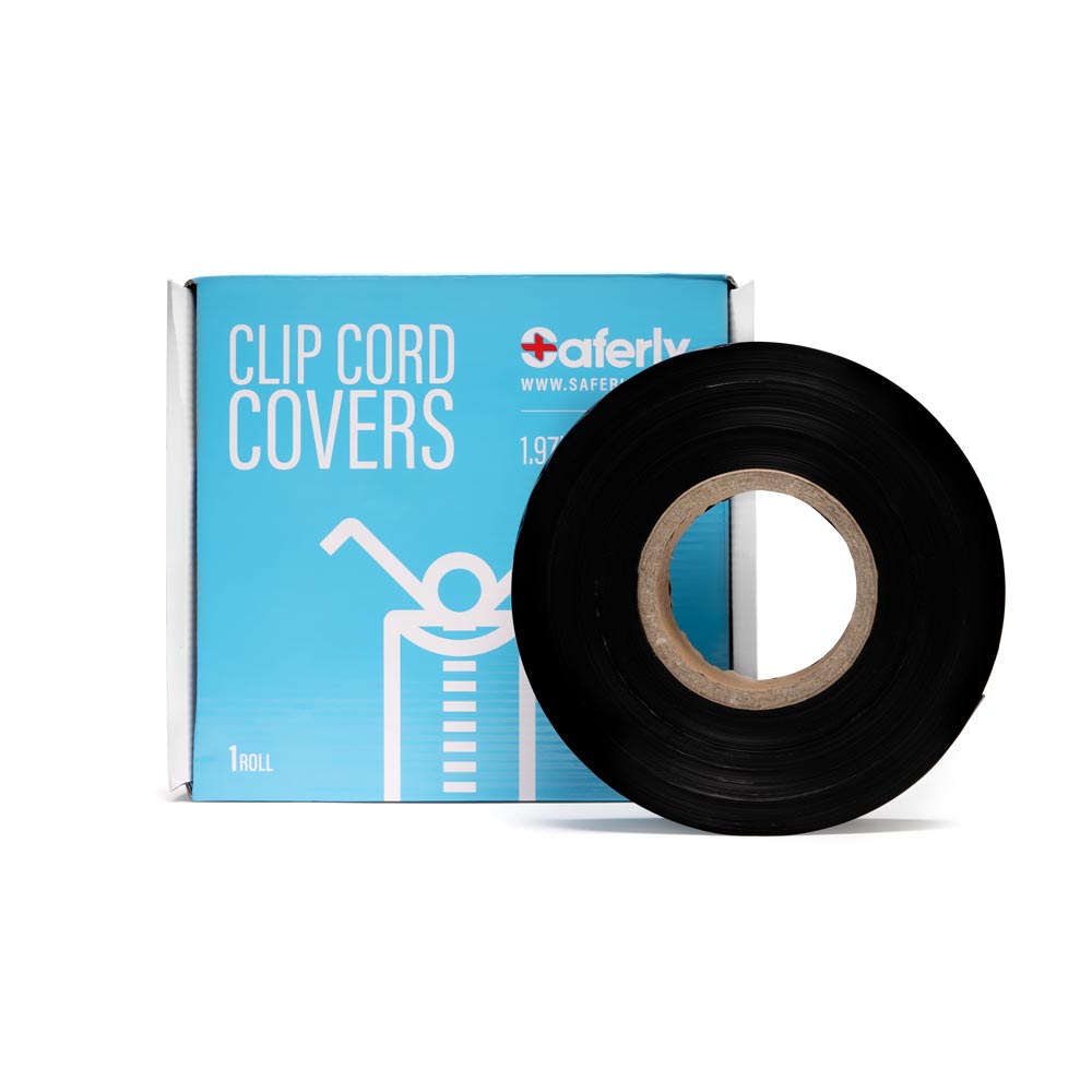 Saferly Clip Cord Sleeves + Machine Bags — Black — Cut-to-Length Roll - Ultimate Beauty