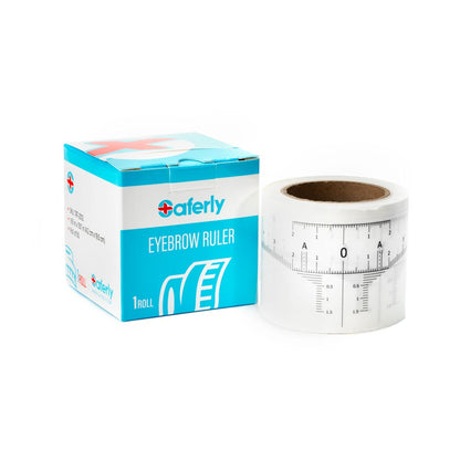 Saferly Disposable Eyebrow Ruler Stickers — Roll of 50 - Ultimate Beauty