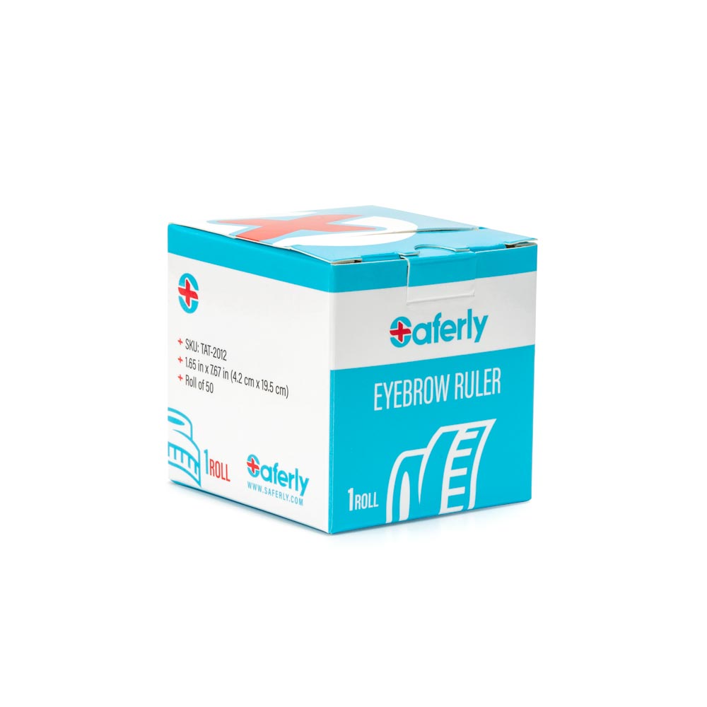Saferly Disposable Eyebrow Ruler Stickers — Roll of 50 - Ultimate Beauty
