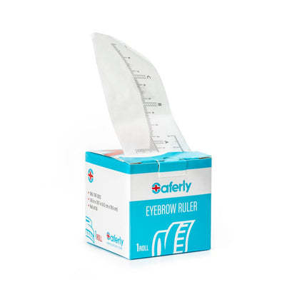 Saferly Disposable Eyebrow Ruler Stickers — Roll of 50 - Ultimate Beauty