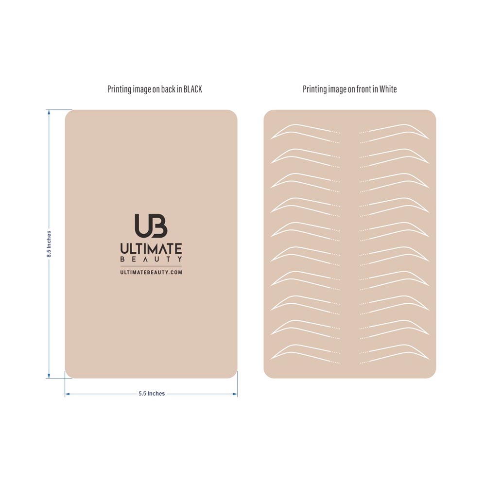 Ultimate Beauty Ombre Powder Brows Practice Skin - Ultimate Beauty