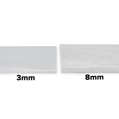 A Pound of Flesh Tattooable Synthetic Canvas — Thickness Comparison