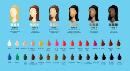 BioTouch Pure Single Use Pigment Chart
