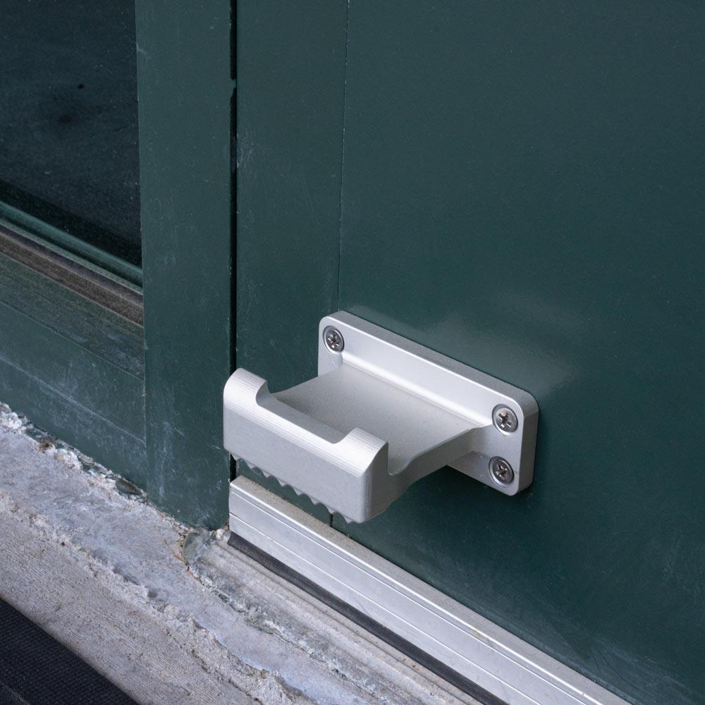 Safe-T Hands-Free Door Opener — Silver (on exterior door)