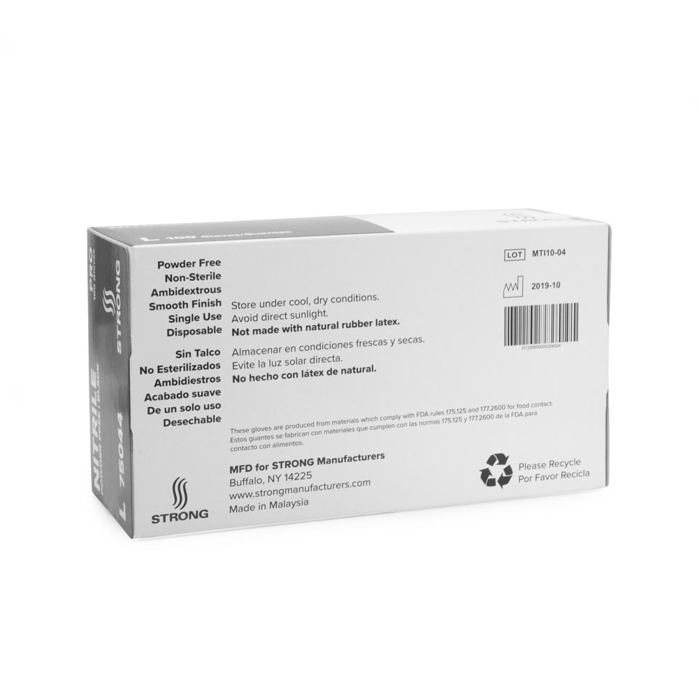 Strong Pro Black Disposable Nitrile 4gm Gloves — Box of 100 - Ultimate Beauty