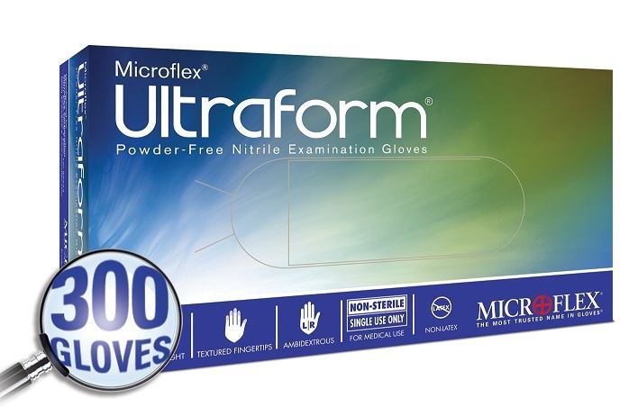 Ultraform Blue Medical Nitrile Gloves - Price Per Box