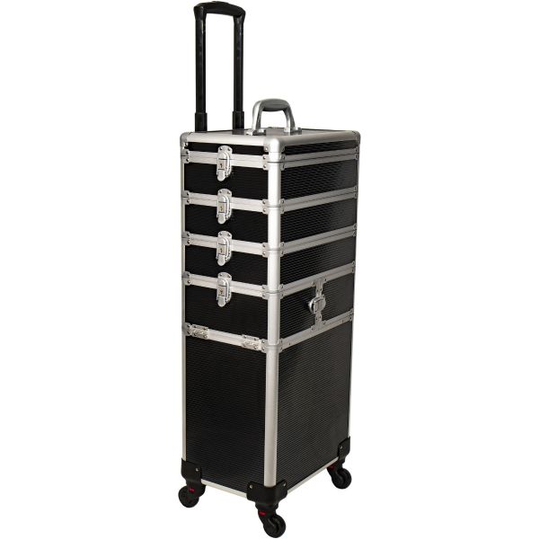Professional Travel Case for Tattoo, Piercing, and PMU Supplies — Aluminum Finish - Ultimate Beauty
