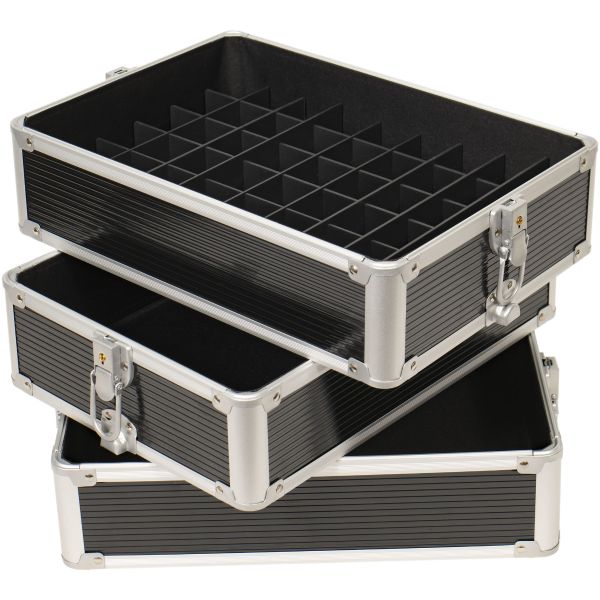 Professional Travel Case for Tattoo, Piercing, and PMU Supplies — Aluminum Finish - Ultimate Beauty