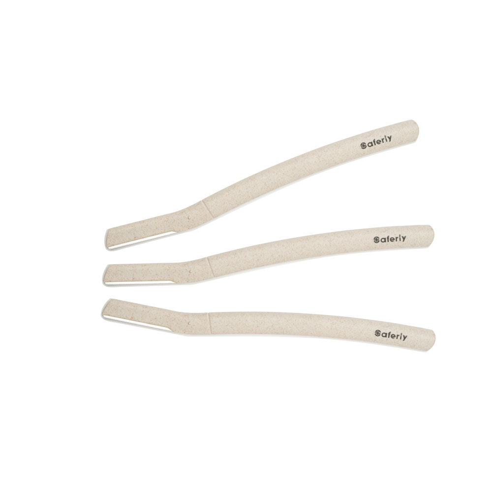 Saferly Biodegradable Eyebrow Razors — Box of 3 - Ultimate Beauty