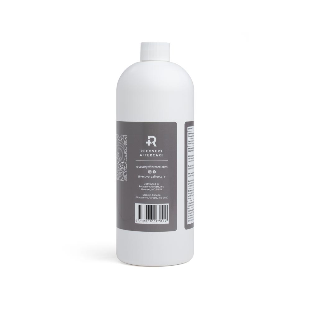 Recovery Antiseptic Skin Prep – 30oz Bottle rear label