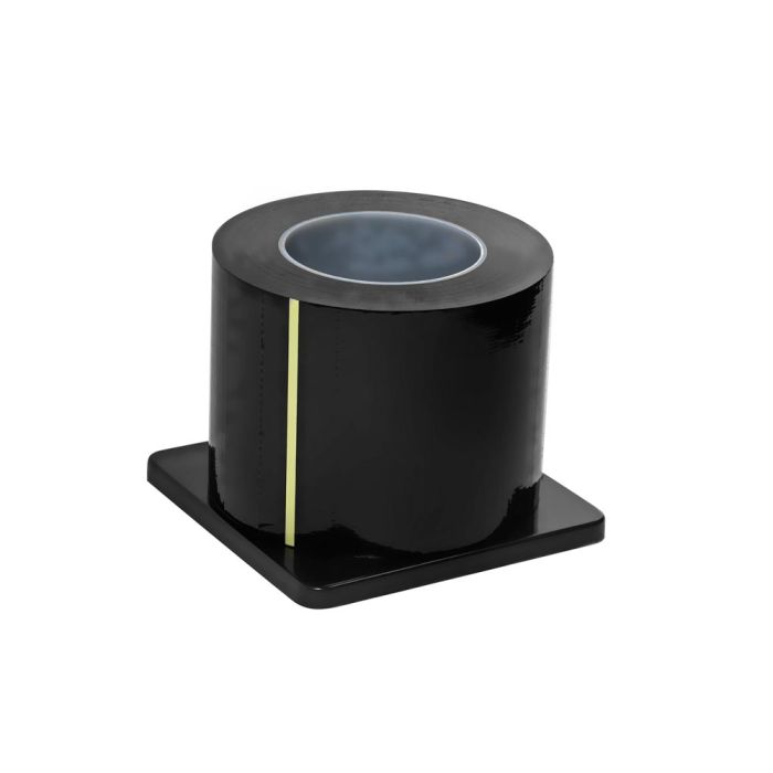Saferly Black Barrier Film + Dispenser Box — 4” x 6” Sheets — Price Per Roll