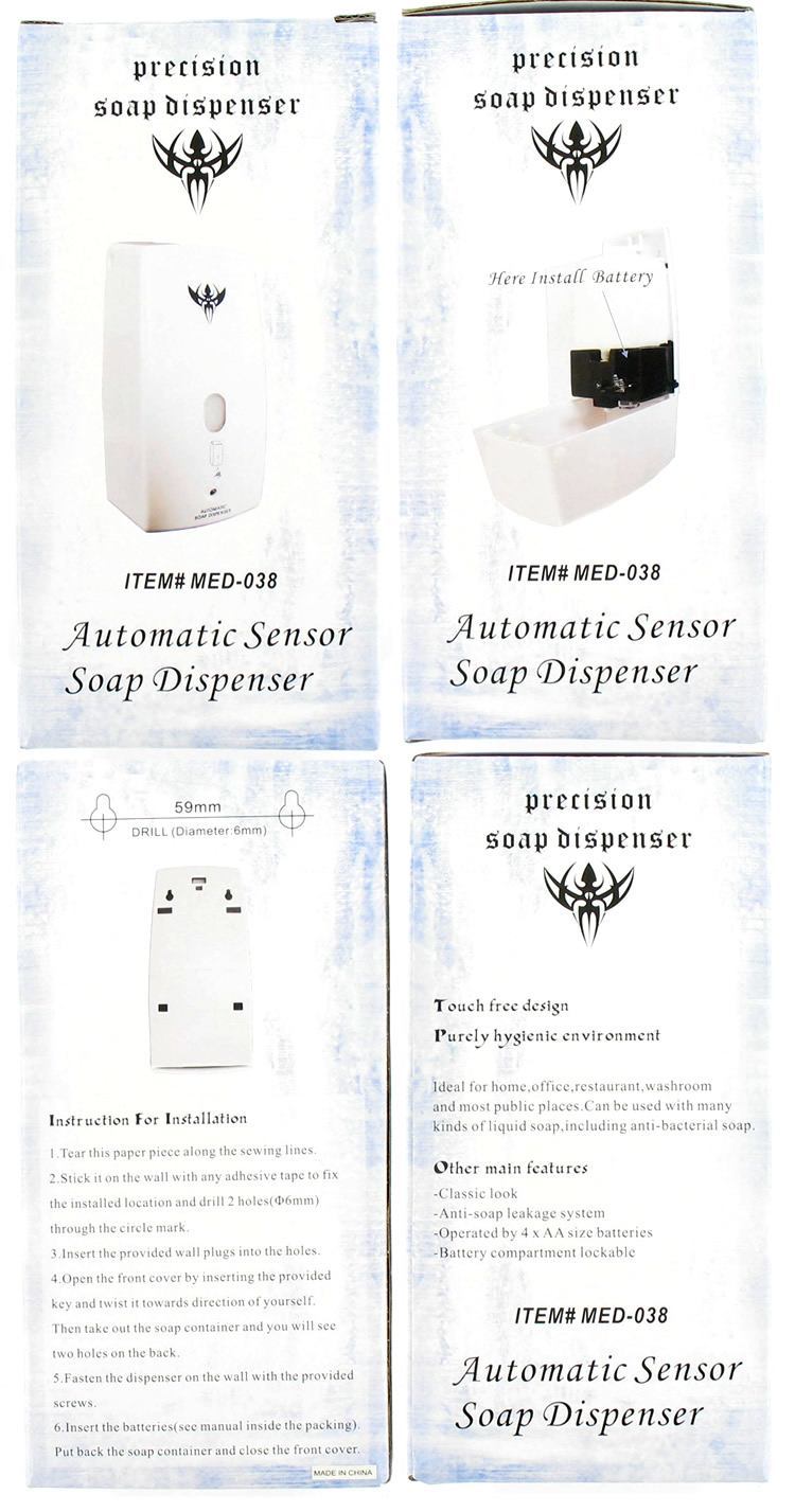 Automatic Sensor Soap Dispenser ~ 500ml ~ Clean Room Necessity