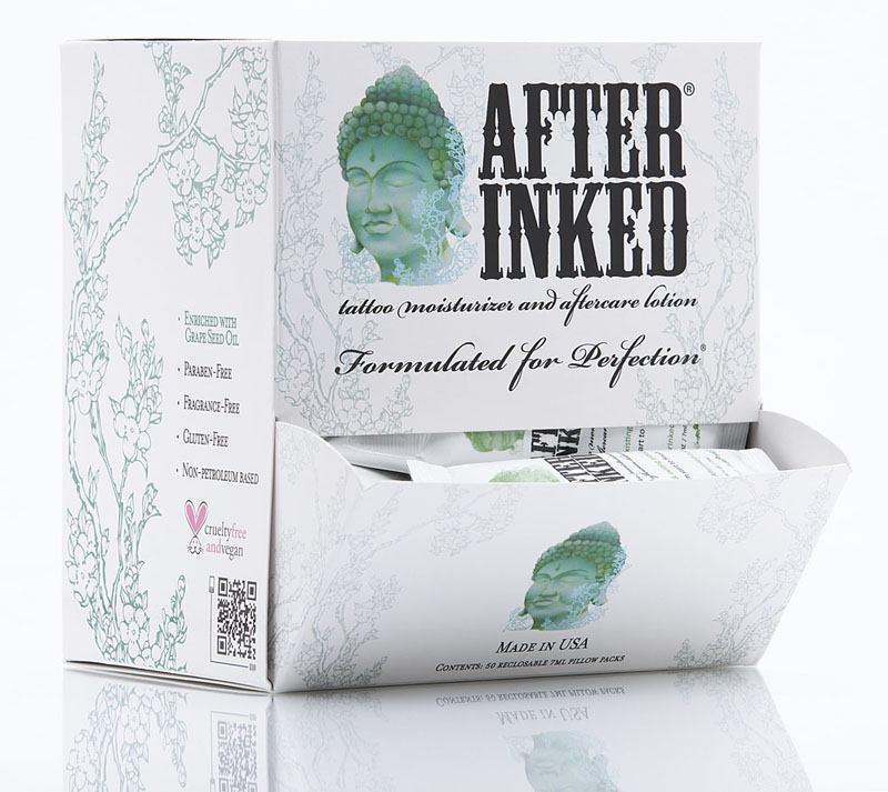 After Inked Tattoo Moisturizer and Lotion — Tattoo Aftercare — 7ml Pillow Packs - Ultimate Beauty