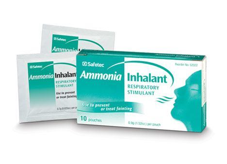 Safetec Ammonia Inhalant Pouches - First Aid - 10 per Box